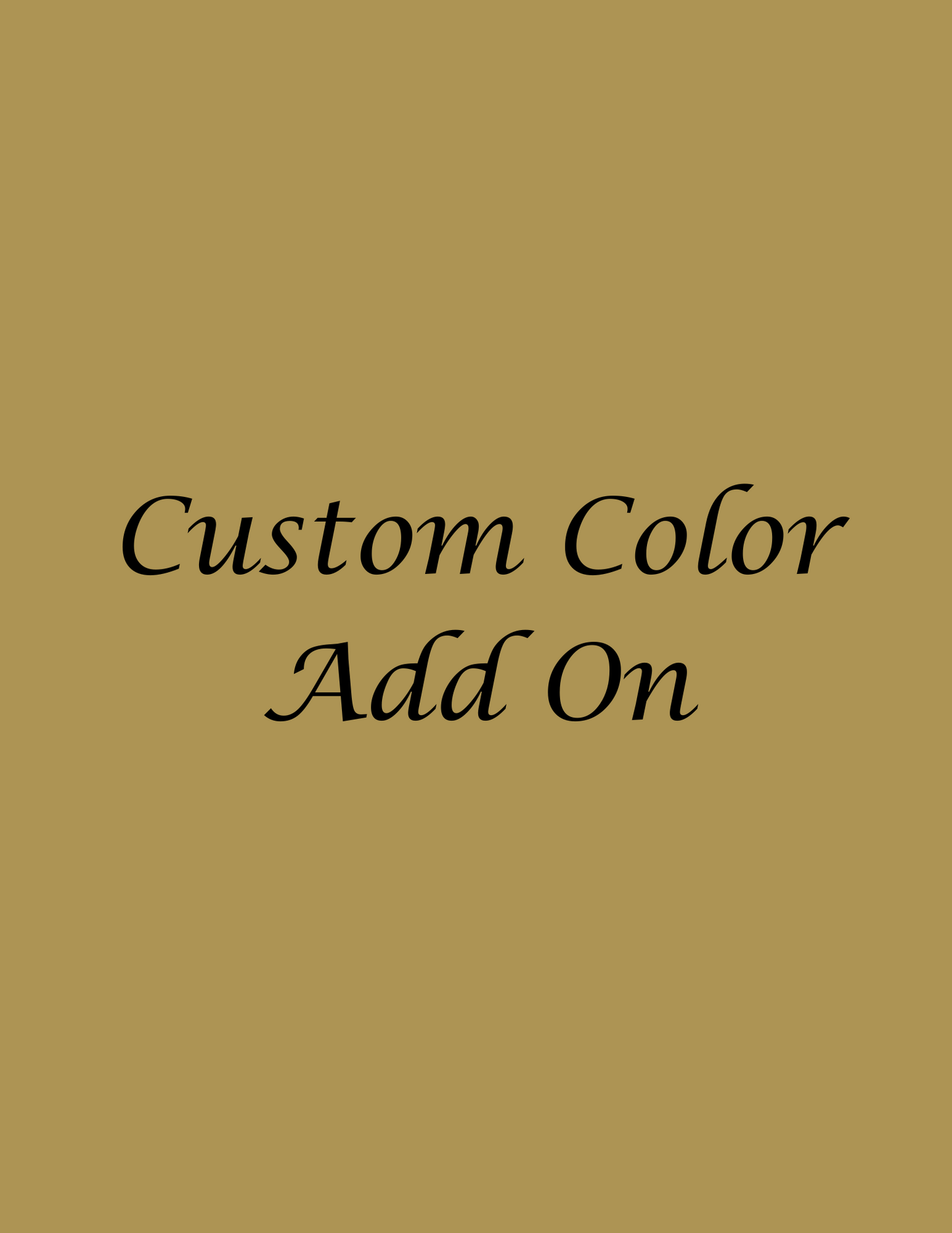 Custom Color Add On